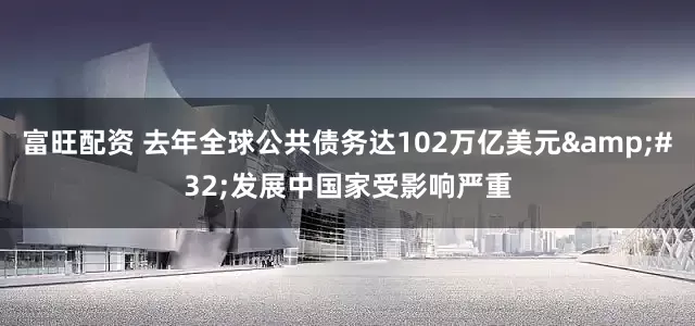 富旺配资 去年全球公共债务达102万亿美元&#32;发展中国家受影响严重